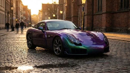 автомобиль покрашенный в краску хамелеон